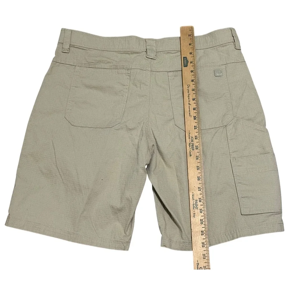 Weatherproof Mens Ripstop Utility Shorts Khaki Tan Size 36 Cargo Hiking Workwear - Picture 3 of 10